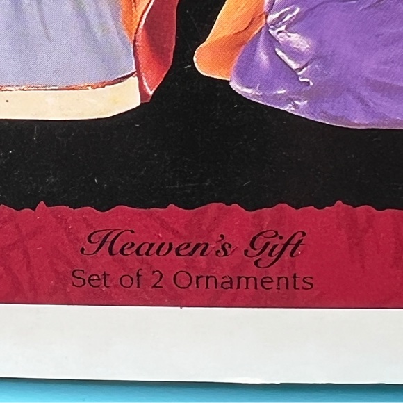 Hallmark Keepsake Ornament 1995 Heaven’s Gift Set Of 2 Ornaments Vintage - Picture 2 of 10
